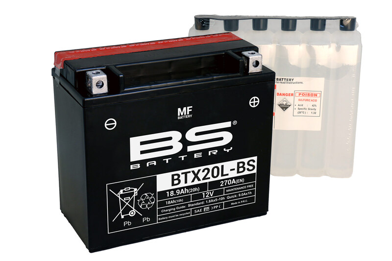 Obrázek produktu BS BATTERY Bezúdržbová baterie s kyselinou - BTX20L 300610
