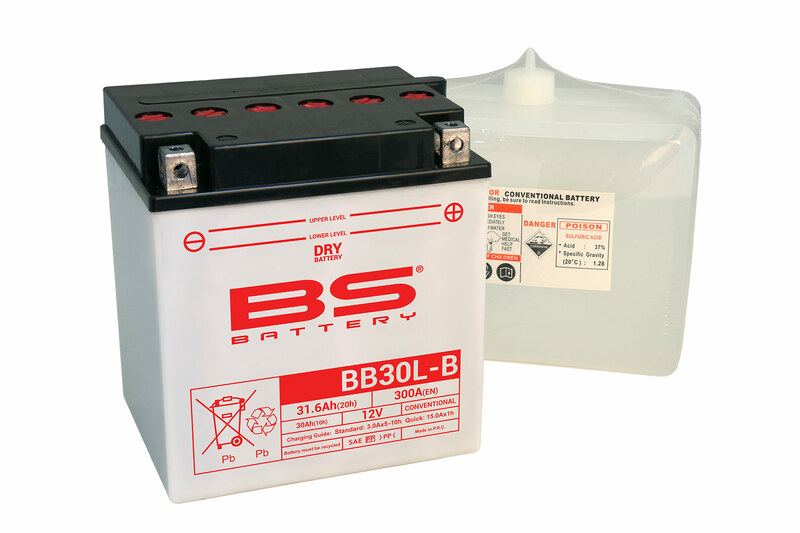 Obrázek produktu BS BATTERY Vysoce výkonná baterie s kyselinovým obalem - BB30L-B 310552