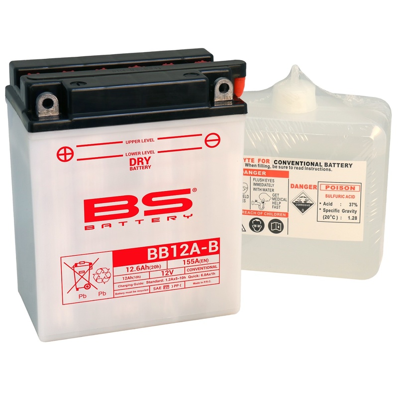 Obrázek produktu BS BATTERY Vysoce výkonná baterie s kyselinou - BB12A-B 310562