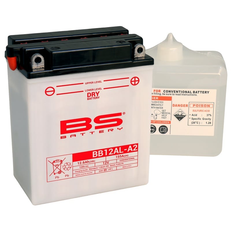 Obrázek produktu BS BATTERY Vysoce výkonná baterie s kyselinou - BB12AL-A2 310564