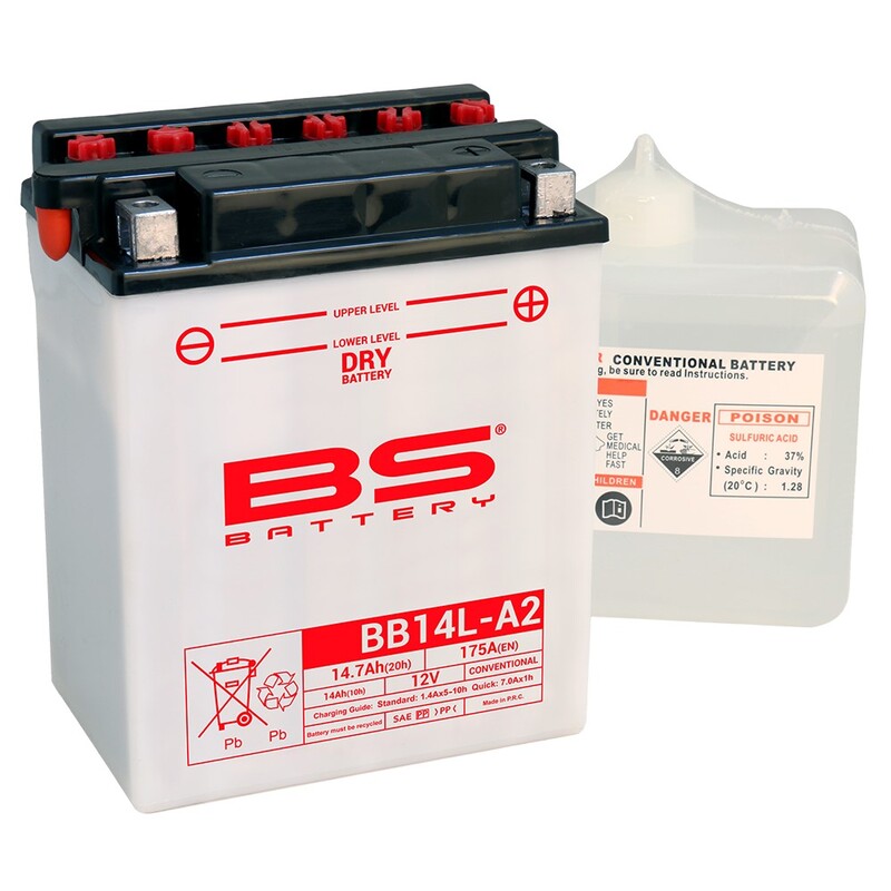 Obrázek produktu BS BATTERY Vysoce výkonná baterie s kyselinou - BB14L-A2 310569