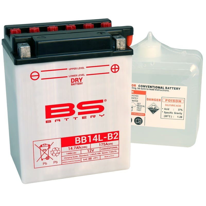 Obrázek produktu BS BATTERY Vysoce výkonná baterie s kyselinou - BB14L-B2 310570