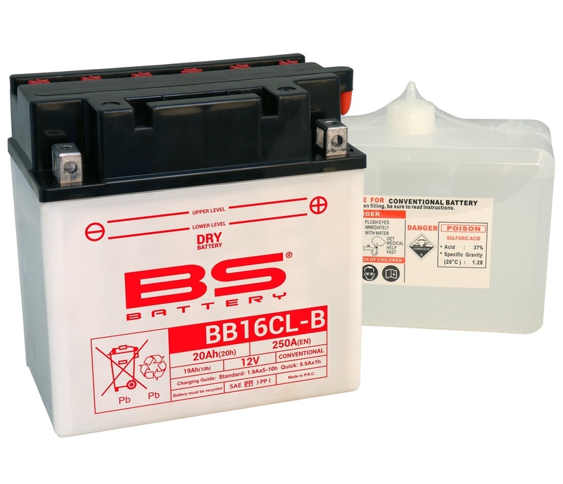 Obrázek produktu BS BATTERY Vysoce výkonná baterie s kyselinovým obalem - BB16CL-B 310579