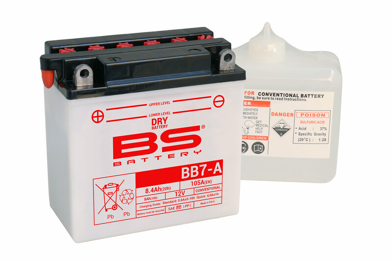 Obrázek produktu BS BATTERY Vysoce výkonná baterie s kyselinou - BB7-A 310592