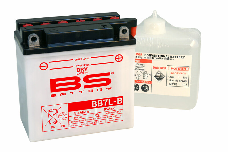 Obrázek produktu BS BATTERY Vysoce výkonná baterie s kyselinou - BB7L-B 310594