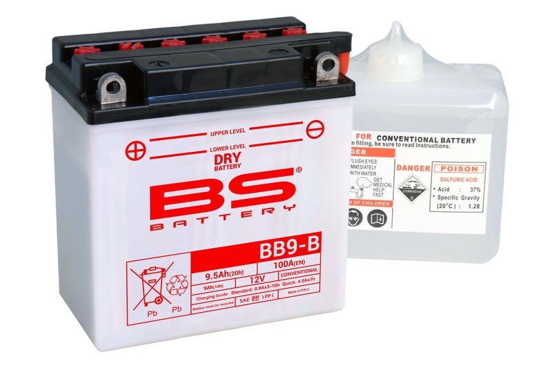 Obrázek produktu BS BATTERY Vysoce výkonná baterie s kyselinou - BB9-B 310596