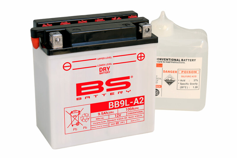Obrázek produktu BS BATTERY Vysoce výkonná baterie s kyselinou - BB9L-A2 310598