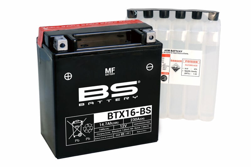 Obrázek produktu BS BATTERY Bezúdržbová baterie s kyselinou - BTX16 300609