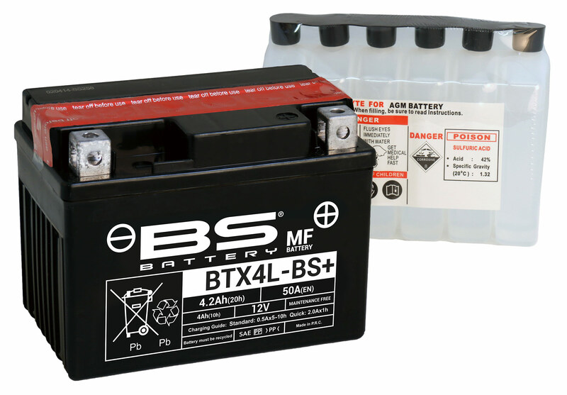 Obrázek produktu BS BATTERY Bezúdržbová baterie s kyselinou - BTX4L 300617