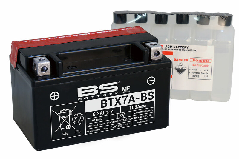 Obrázek produktu BS BATTERY Bezúdržbová baterie s kyselinou - BTX7A 300619