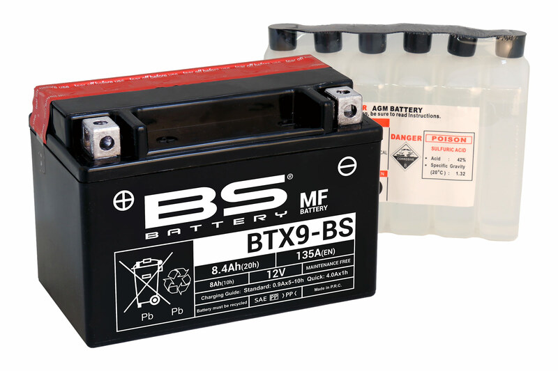 Obrázek produktu BS BATTERY Bezúdržbová baterie s kyselinou - BTX9-BS 300621