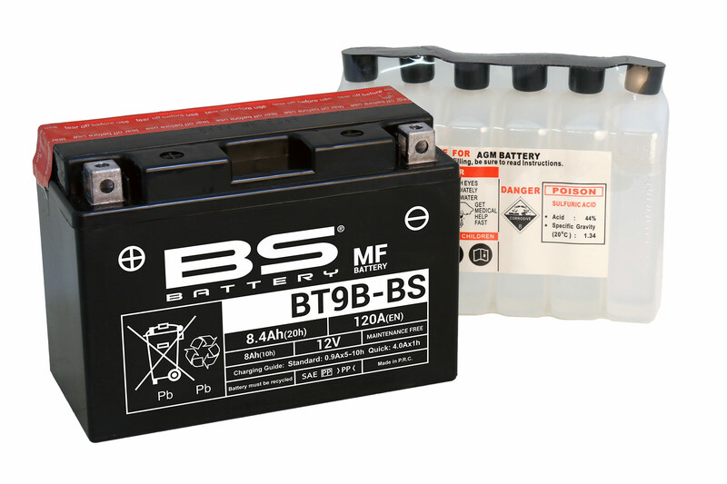 Obrázek produktu BS BATTERY Bezúdržbová baterie s kyselinou - BT9B 300627