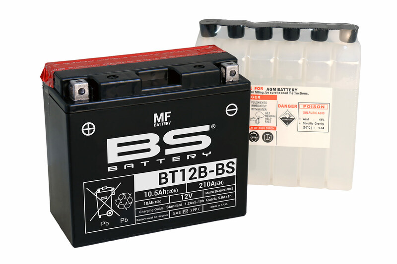 Obrázek produktu BS BATTERY Bezúdržbová baterie s kyselinou - BT12B 300628