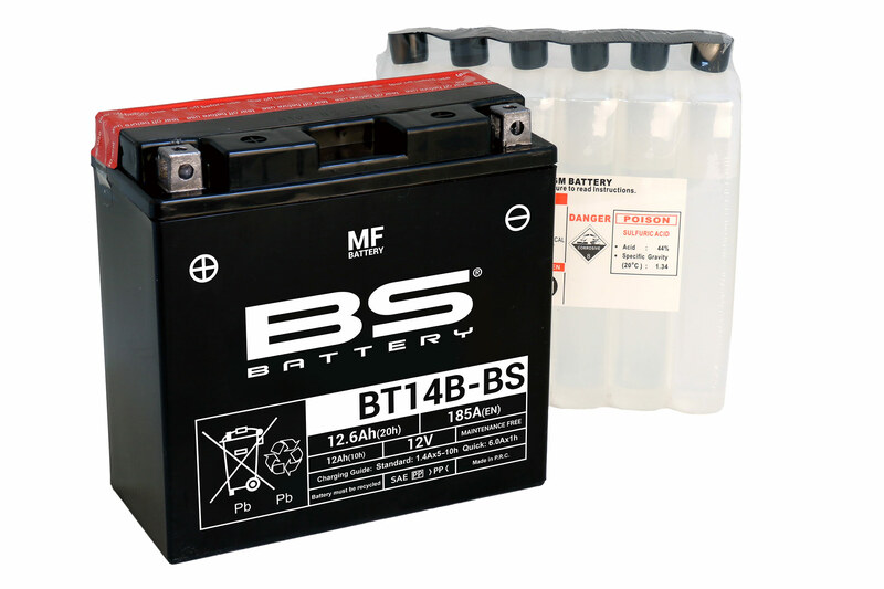 Obrázek produktu BS BATTERY Bezúdržbová baterie s kyselinou - BT14B 300629
