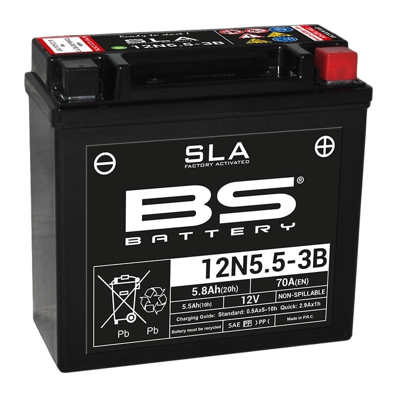 Obrázek produktu BS BATTERY SLA baterie bezúdržbová továrně aktivovaná - 12N5.5-3B 300840