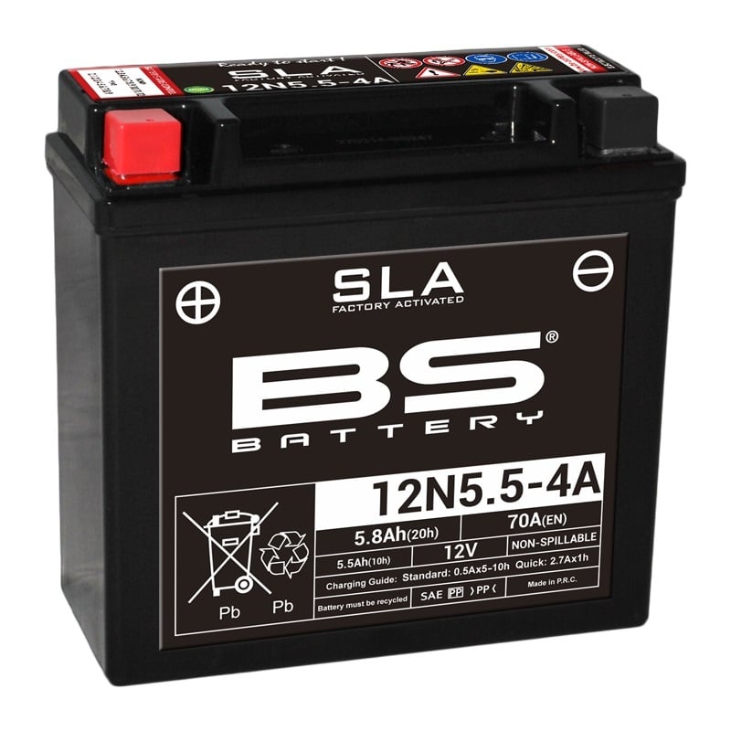 Obrázek produktu BS BATTERY SLA baterie bezúdržbová továrně aktivovaná - 12N5.5-4A/4B 300841