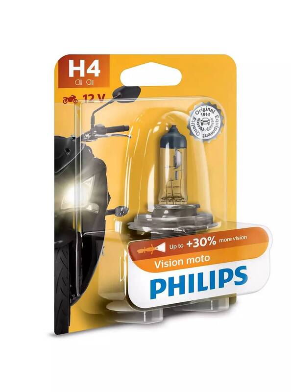 Obrázek produktu PHILIPS H4 Vision Moto Light Bulb 12V/60/55W - x1 49024730