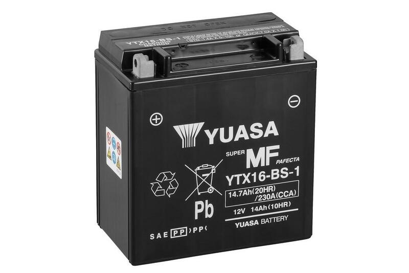 Obrázek produktu Bezúdržbová baterie YUASA s kyselinou - YTX16-BS-1 YTX16-BS-1