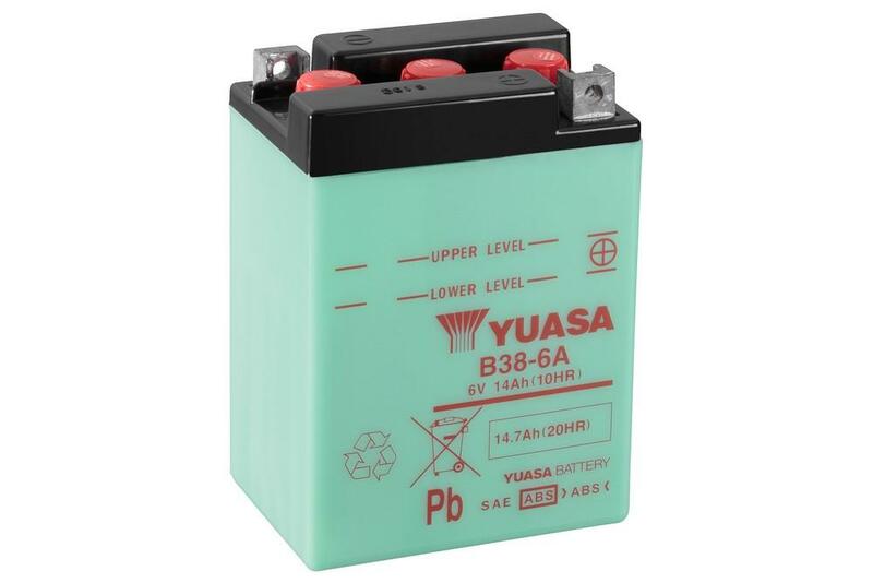 Obrázek produktu Konvenční baterie YUASA bez kyselinové sady - B38-6A B38-6A