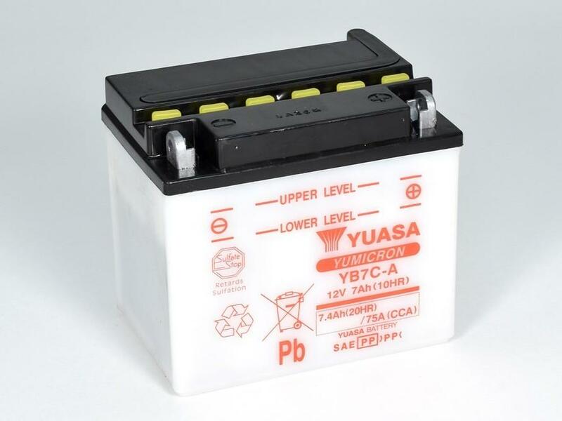 Obrázek produktu Konvenční baterie YUASA bez kyselinové sady - YB7C-A YB7C-A