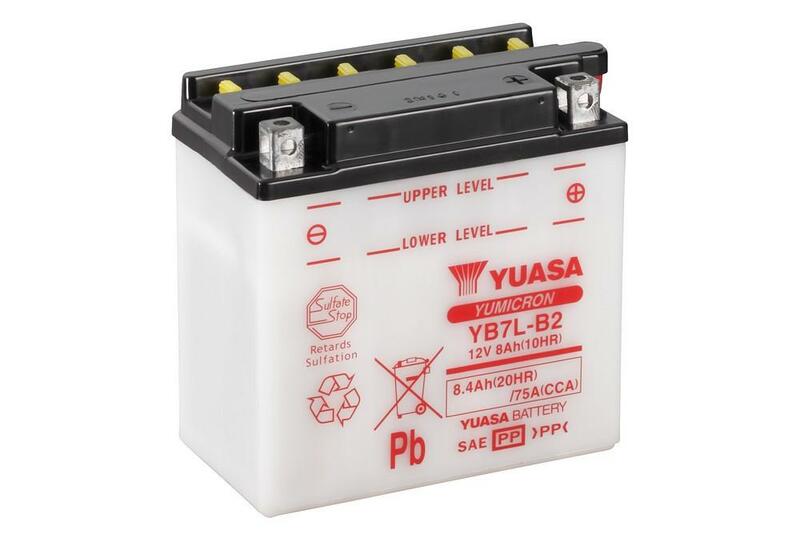 Obrázek produktu Konvenční baterie YUASA bez kyselinové sady - YB7L-B2 YB7L-B2