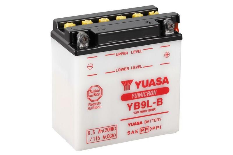 Obrázek produktu Konvenční baterie YUASA bez kyselinové sady - YB9L-B YB9L-B