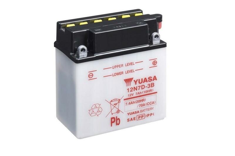 Obrázek produktu Konvenční baterie YUASA bez kyselinové sady - 12N7D-3B 12N7D-3B