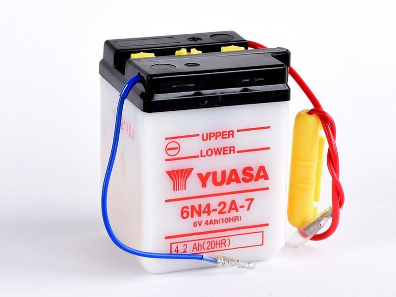 Obrázek produktu Konvenční baterie YUASA bez kyselinové sady - 6N4-2A-7 6N4-2A-7