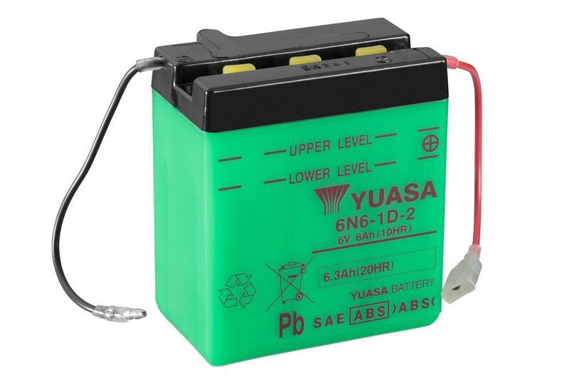 Obrázek produktu Konvenční baterie YUASA bez kyselinové sady - 6N6-1D-2 6N6-1D-2