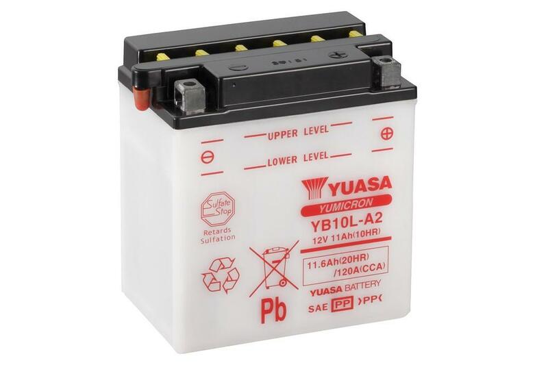 Obrázek produktu Konvenční baterie YUASA bez kyselinové sady - YB10L-A2 YB10L-A2