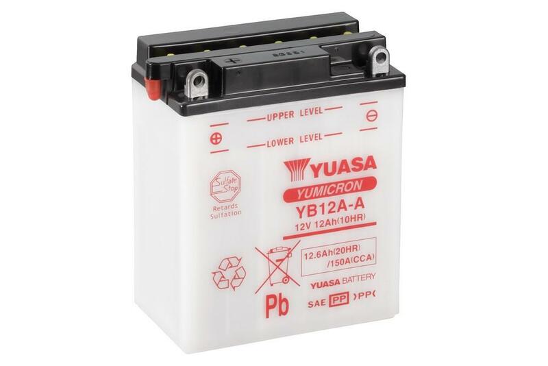 Obrázek produktu Konvenční baterie YUASA bez kyselinové sady - YB12A-A YB12A-A