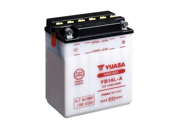 Obrázek produktu Konvenční baterie YUASA bez kyselinové sady - YB14L-A YB14L-A