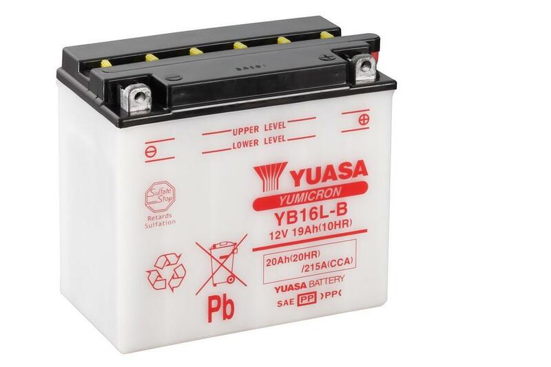 Obrázek produktu Konvenční baterie YUASA bez kyselinové sady - YB16L-B YB16L-B