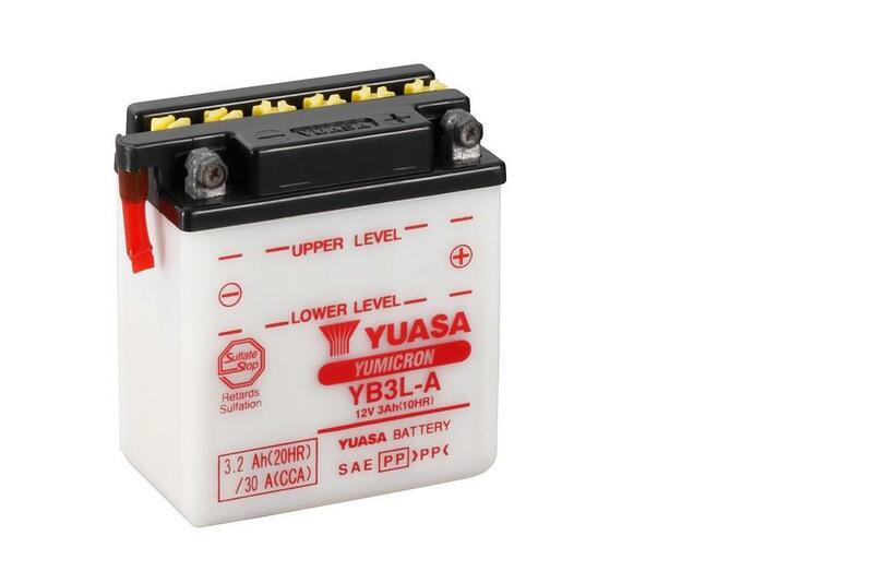 Obrázek produktu Konvenční baterie YUASA bez kyselinové sady - YB3L-A YB3L-A