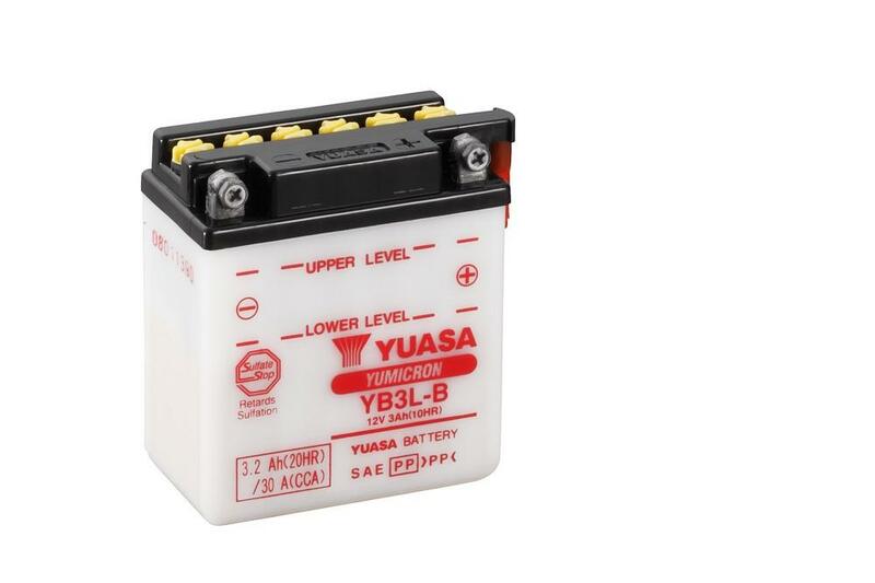 Obrázek produktu Konvenční baterie YUASA bez kyselinové sady - YB3L-B YB3L-B