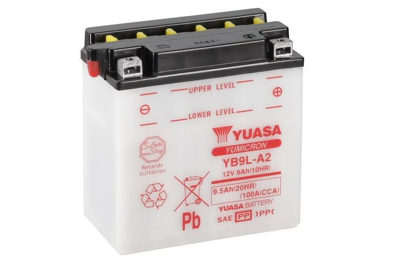 Obrázek produktu Konvenční baterie YUASA bez kyselinové sady - YB9L-A2 YB9L-A2