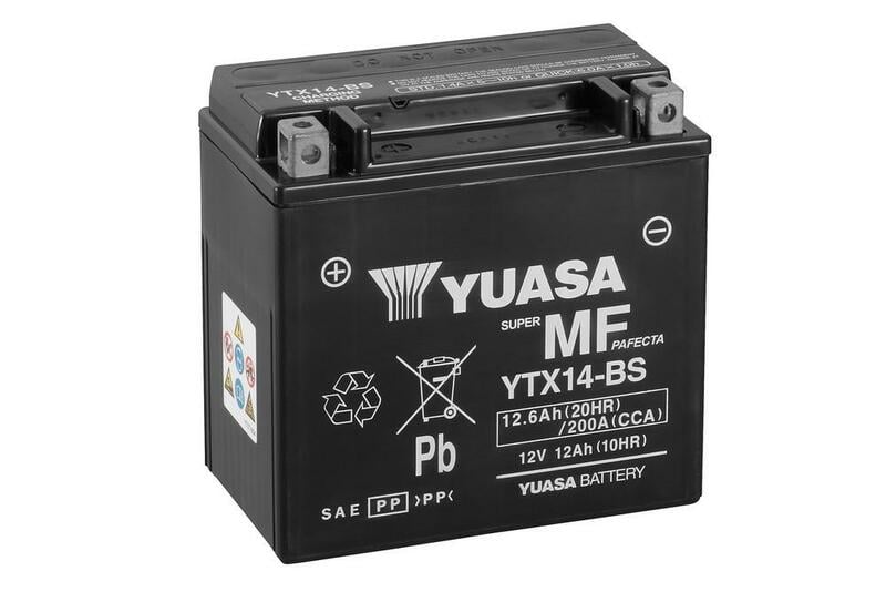 Obrázek produktu Bezúdržbová baterie YUASA s kyselinou - YTX14-BS YTX14-BS