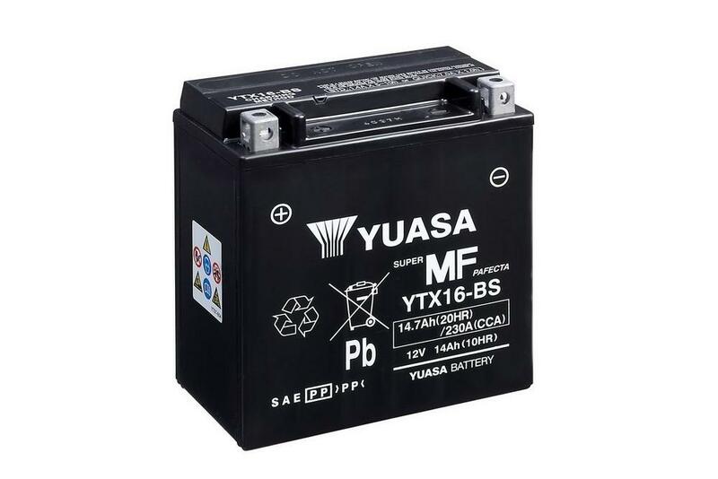 Obrázek produktu Bezúdržbová baterie YUASA s kyselinou - YTX16-BS YTX16-BS