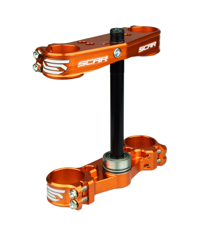 Obrázek produktu SCAR Trojitá svorka OE Offset Orange KTM SX50 S5413