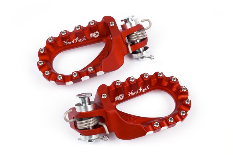 Obrázek produktu S3 Hard Rock Enduro opěrky nohou Aluminium Rouge ESK-494-R