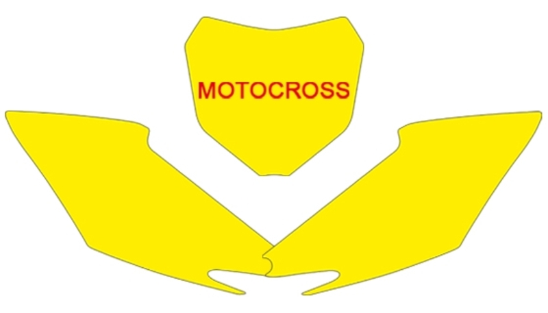 Obrázek produktu BLACKBIRD Plate Nálepky White Honda CRF250R/450R 3138/000005