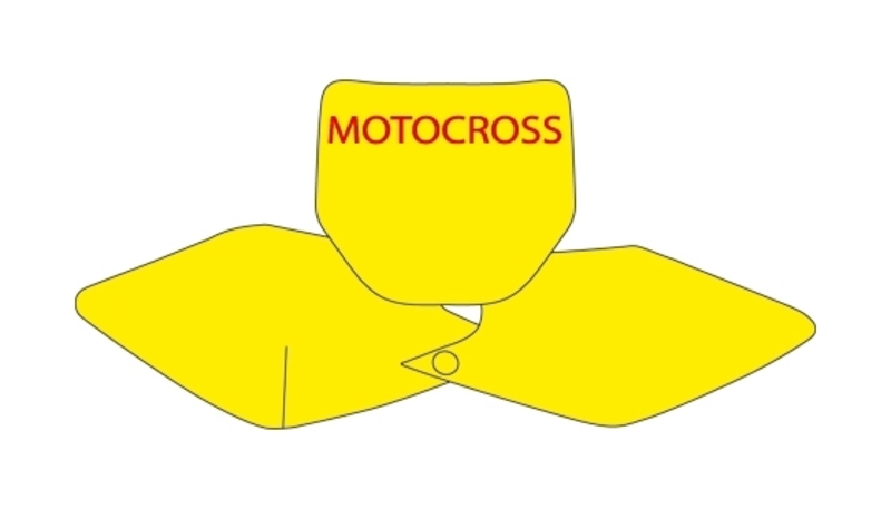 Obrázek produktu BLACKBIRD Plate Nálepky Bílá Kawasaki KX250F/450F 3417/000005