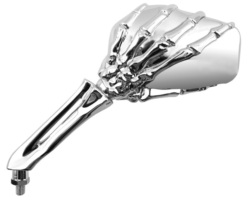 Obrázek produktu V PARTS Skeleton levé zrcátko univerzální M10 - chrom (1ks) E569I