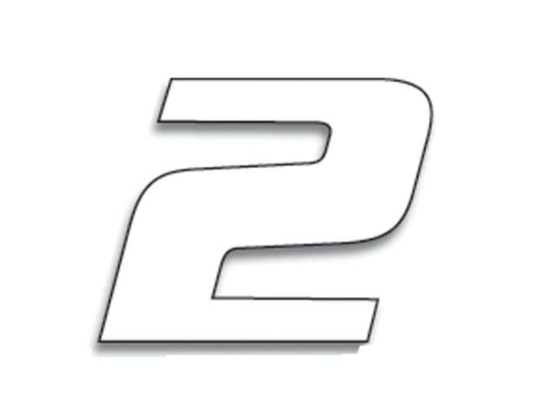 Obrázek produktu BLACKBIRD Race Number 2 20x25cm Bílá 5049/10/2