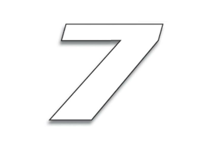 Obrázek produktu BLACKBIRD Race Number 7 20x25cm Bílá 5049/10/7