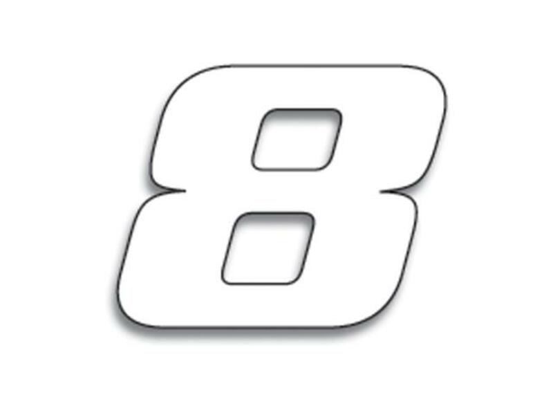 Obrázek produktu BLACKBIRD Race Number 8 20x25cm Bílá 5049/10/8