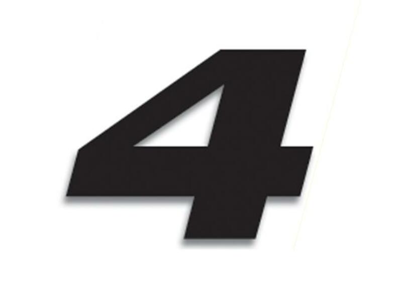 Obrázek produktu BLACKBIRD Race Number 4 20x25cm černá 5049/20/4