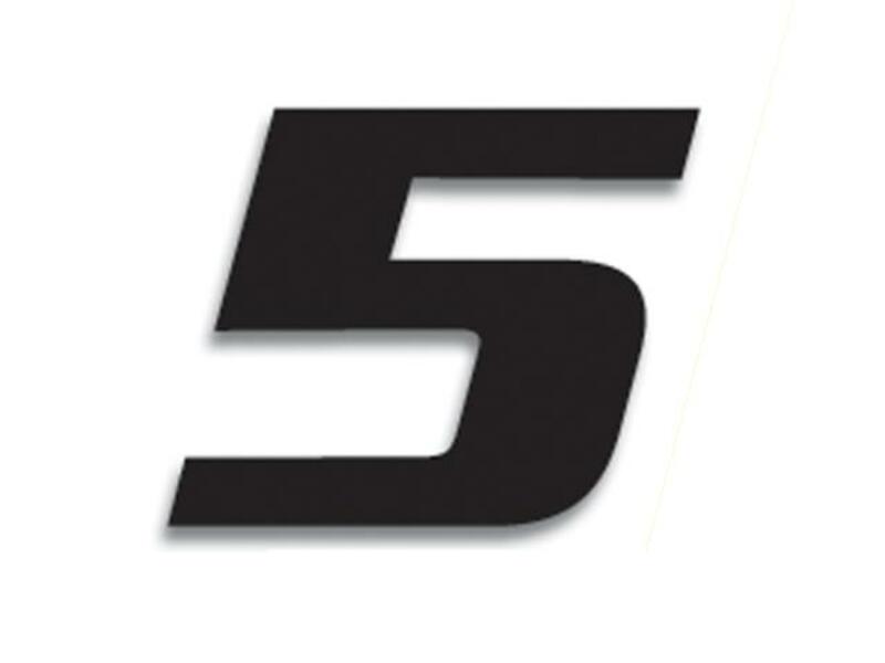 Obrázek produktu BLACKBIRD Race Number 5 20x25cm černá 5049/20/5