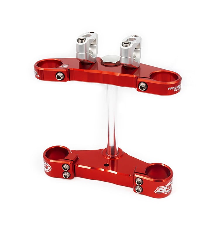 Obrázek produktu S3 Triple Clamp Ø39mm Red Gas Gas Pro Tech vidlice HA-1110-R