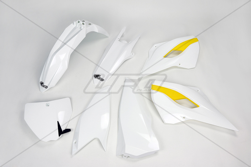 Obrázek produktu Plastová sada UFO OEM Color (2014) Bílá/žlutá Husqvarna HUKIT613@999W